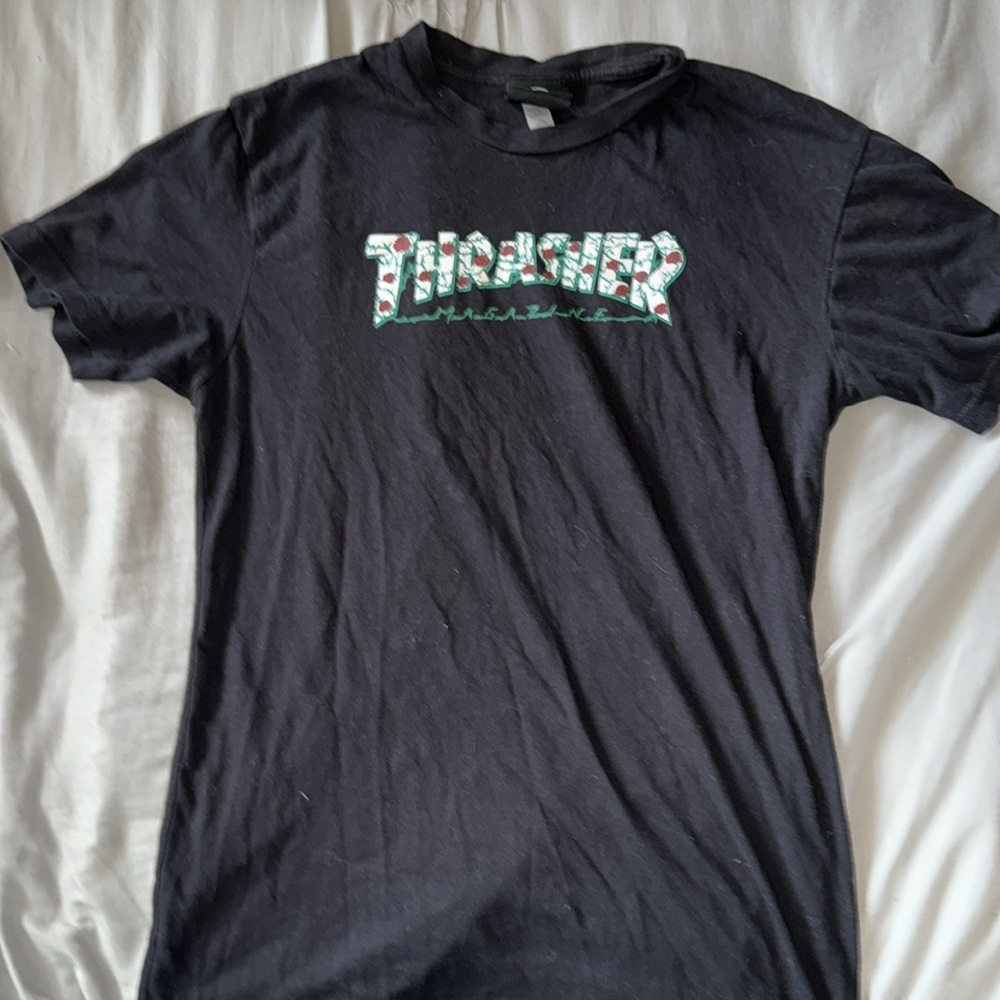 Thrasher Rose detail T shirt - Picture 3 of 3